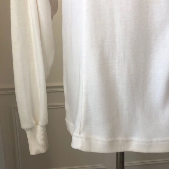 Vintage 80s 90s Mock Neck Appliqué Bling Top L - Picture 8 of 11